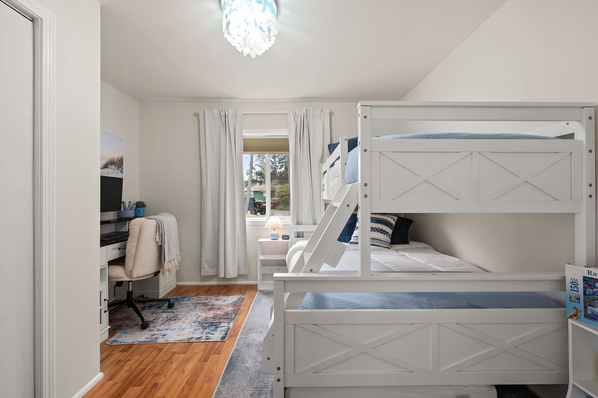 The bunk room after renovation, August 2026